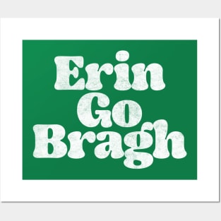 Erin Go Bragh /Retro  Ireland Pride Faded Style Design Posters and Art